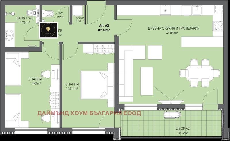 Продава 3-СТАЕН, гр. Пловдив, Остромила, снимка 2 - Aпартаменти - 47373014