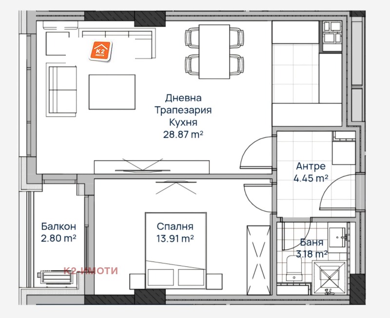 Продава 2-СТАЕН, гр. София, Люлин 2, снимка 3 - Aпартаменти - 48945094