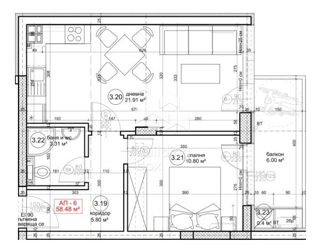 Продается  1 спальня Варна , Възраждане 4 , 72 кв.м | 12338346 - изображение [2]