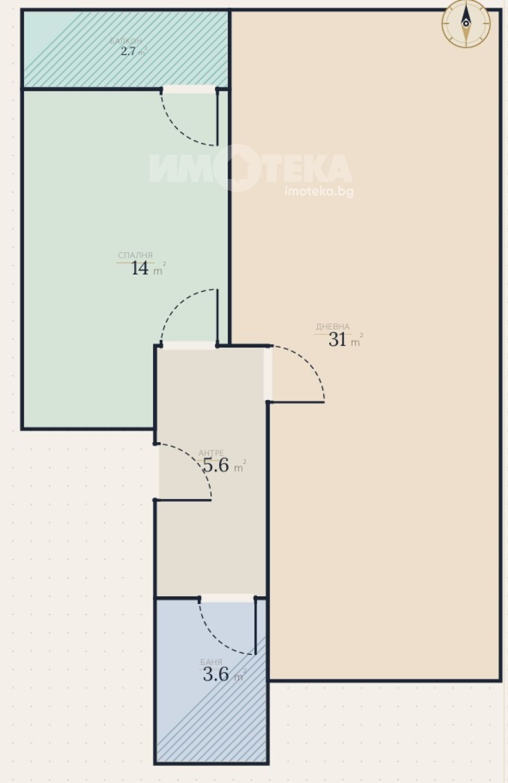 Продава 2-СТАЕН, гр. София, Люлин - център, снимка 3 - Апартаменти - 54356304