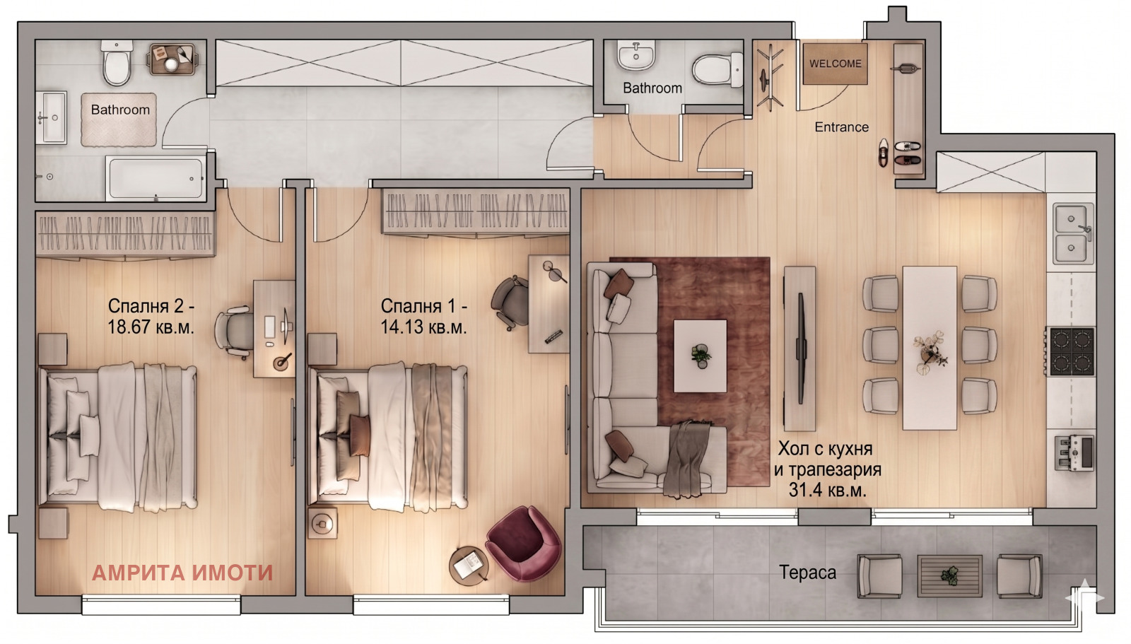 Продава 3-СТАЕН, гр. София, Витоша, снимка 4 - Апартаменти - 54276073