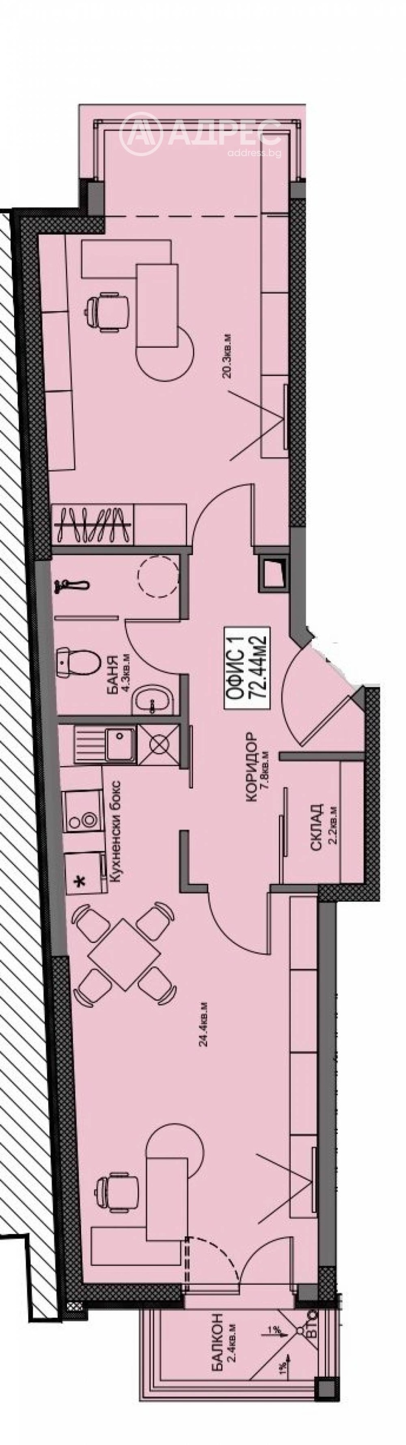 In vendita  Ufficio Sofia , Bakston , 93 mq | 14191148 - Immagine [3]