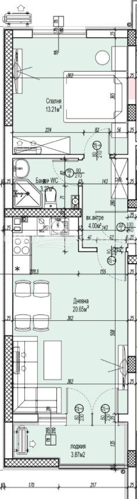 Продава 2-СТАЕН, гр. Пловдив, Южен, снимка 2 - Апартаменти - 55404232