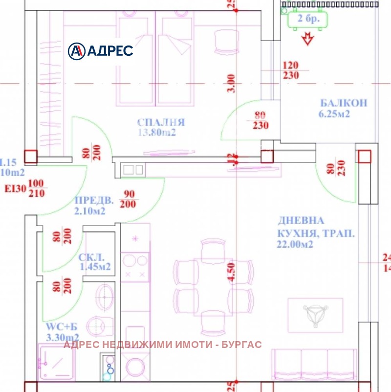 Продава  2-стаен област Бургас , гр. Созопол , 64 кв.м | 51325294