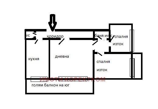 Продава 3-СТАЕН, гр. София, Банишора, снимка 1 - Aпартаменти - 47657406