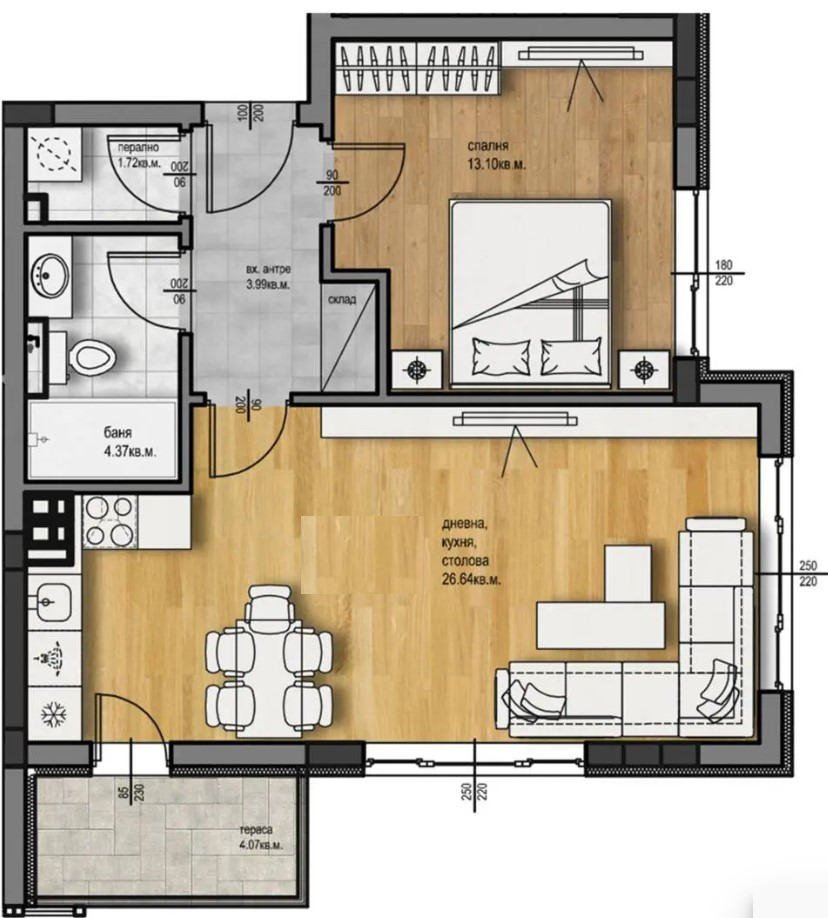 Продава 2-СТАЕН, гр. Пловдив, Христо Смирненски, снимка 2 - Апартаменти - 43323960