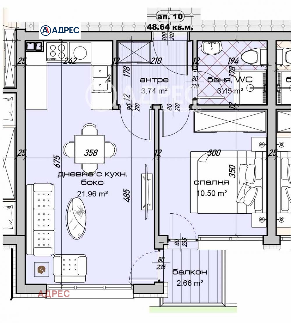 Продава 2-СТАЕН, гр. Варна, Изгрев, снимка 2 - Апартаменти - 55665107