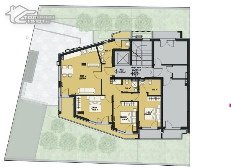 Продава 4-СТАЕН, гр. София, Бояна, снимка 4 - Апартаменти - 55786429