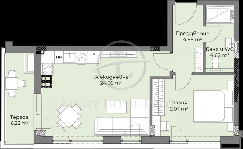 Zu verkaufen  1 Schlafzimmer Plowdiw , Hristo Smirnenski , 74 qm | 24969158 - Bild [4]