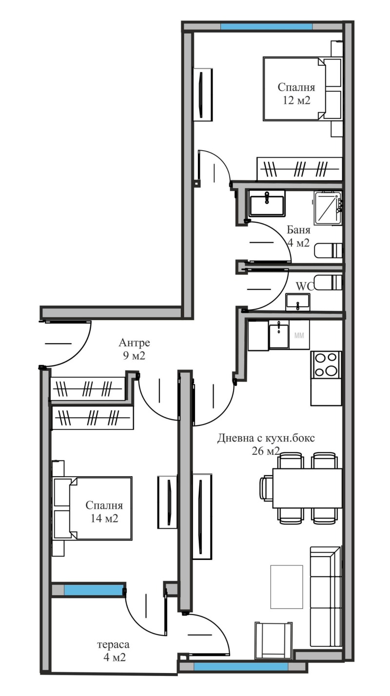 Продава 3-СТАЕН, гр. Пловдив, Въстанически, снимка 4 - Aпартаменти - 48108932