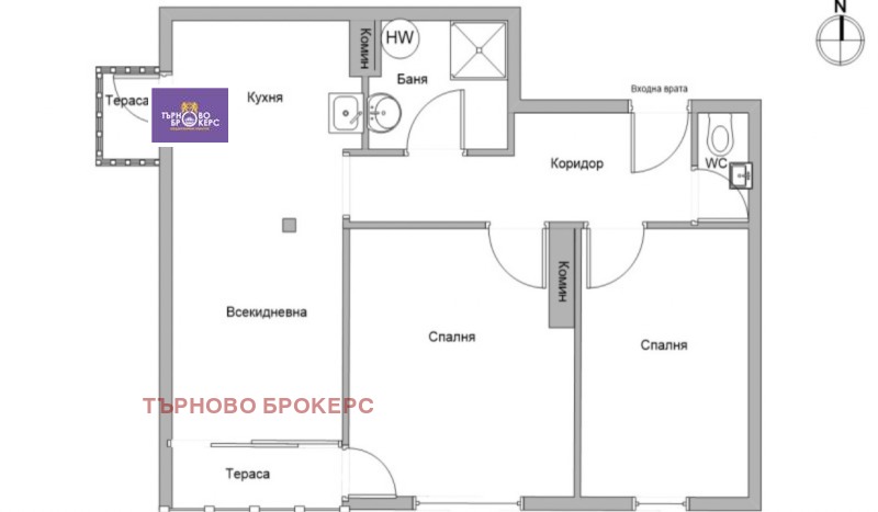 Til salgs  2 soverom Veliko Tarnovo , Kolju Fisjeto , 86 kvm | 56643498 - bilde [2]