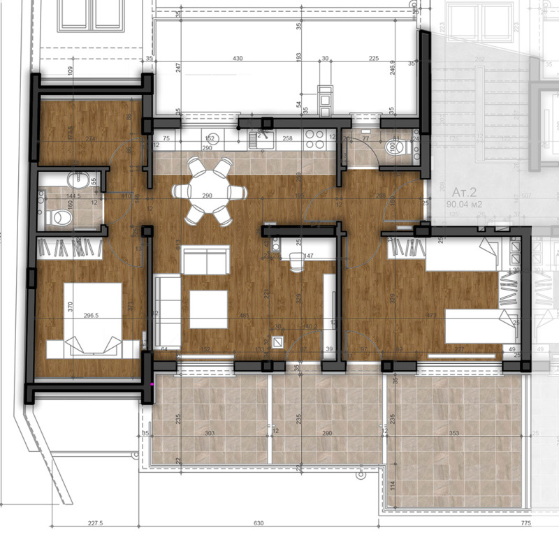 For Sale  2 bedroom Sofia , Levski V , 114 sq.m | 90000307 - image [2]