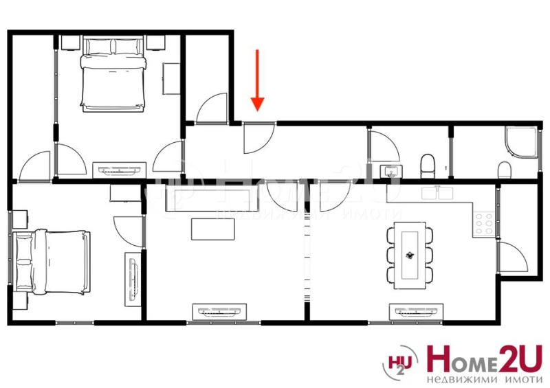 Te koop  Huis verdieping Plovdiv , Zapaden , 108 m² | 84700638 - afbeelding [7]