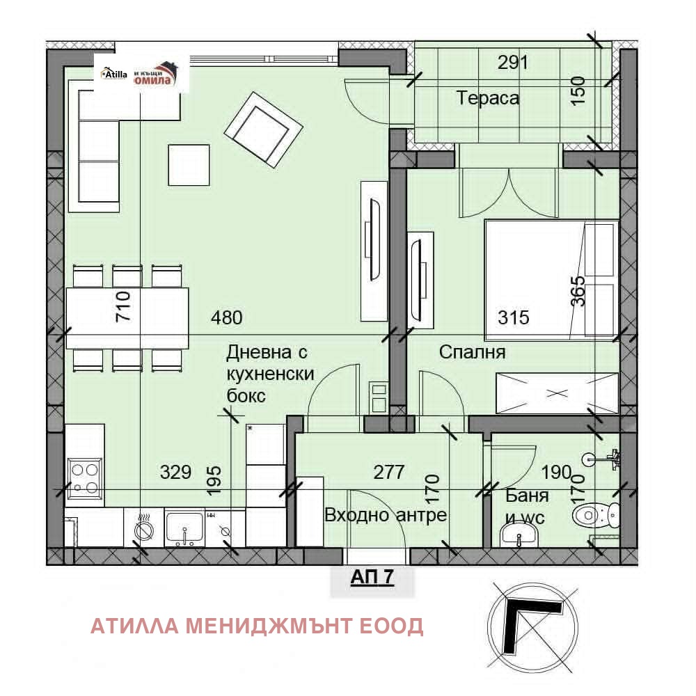 Продава 2-СТАЕН, гр. Пловдив, Остромила, снимка 3 - Апартаменти - 54721558