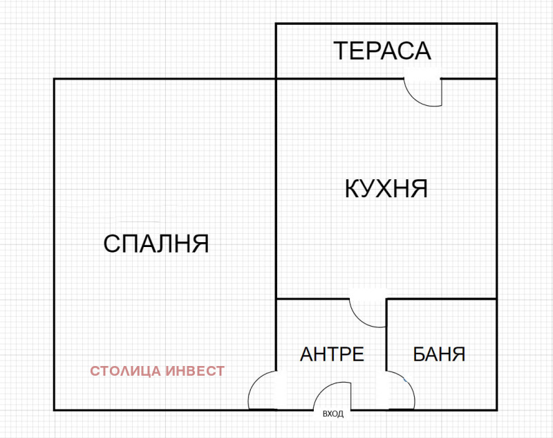 Til salgs  Studio Ruse , Zdravets Sever 1 , 42 kvm | 31496978