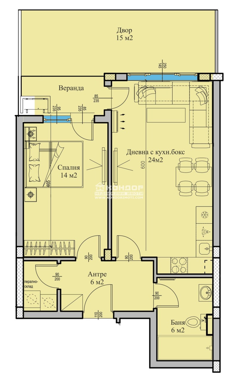 Zu verkaufen  1 Schlafzimmer Plowdiw , Wastanitscheski , 70 qm | 70311382 - Bild [5]