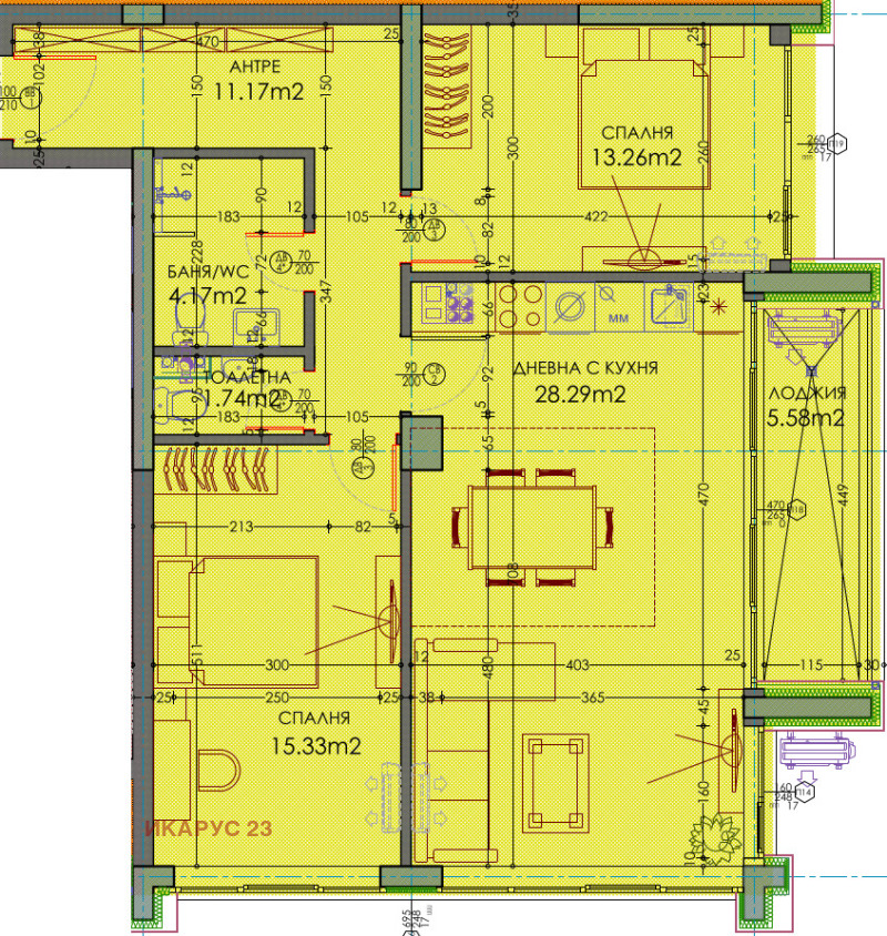 Продаја  2 спаваће собе Пловдив , Тракија , 117 м2 | 74633723 - слика [2]