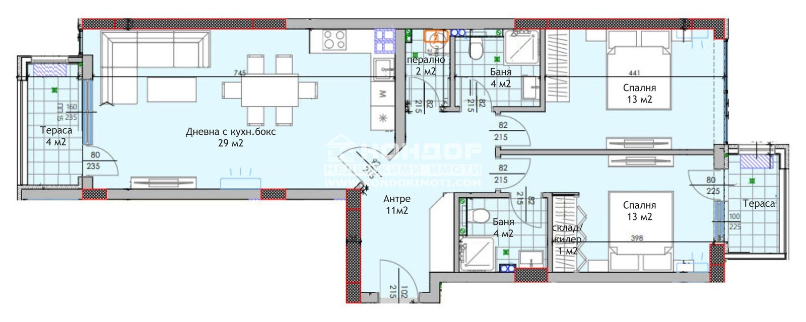 Продава 3-СТАЕН, гр. Пловдив, Тракия, снимка 2 - Апартаменти - 46430462