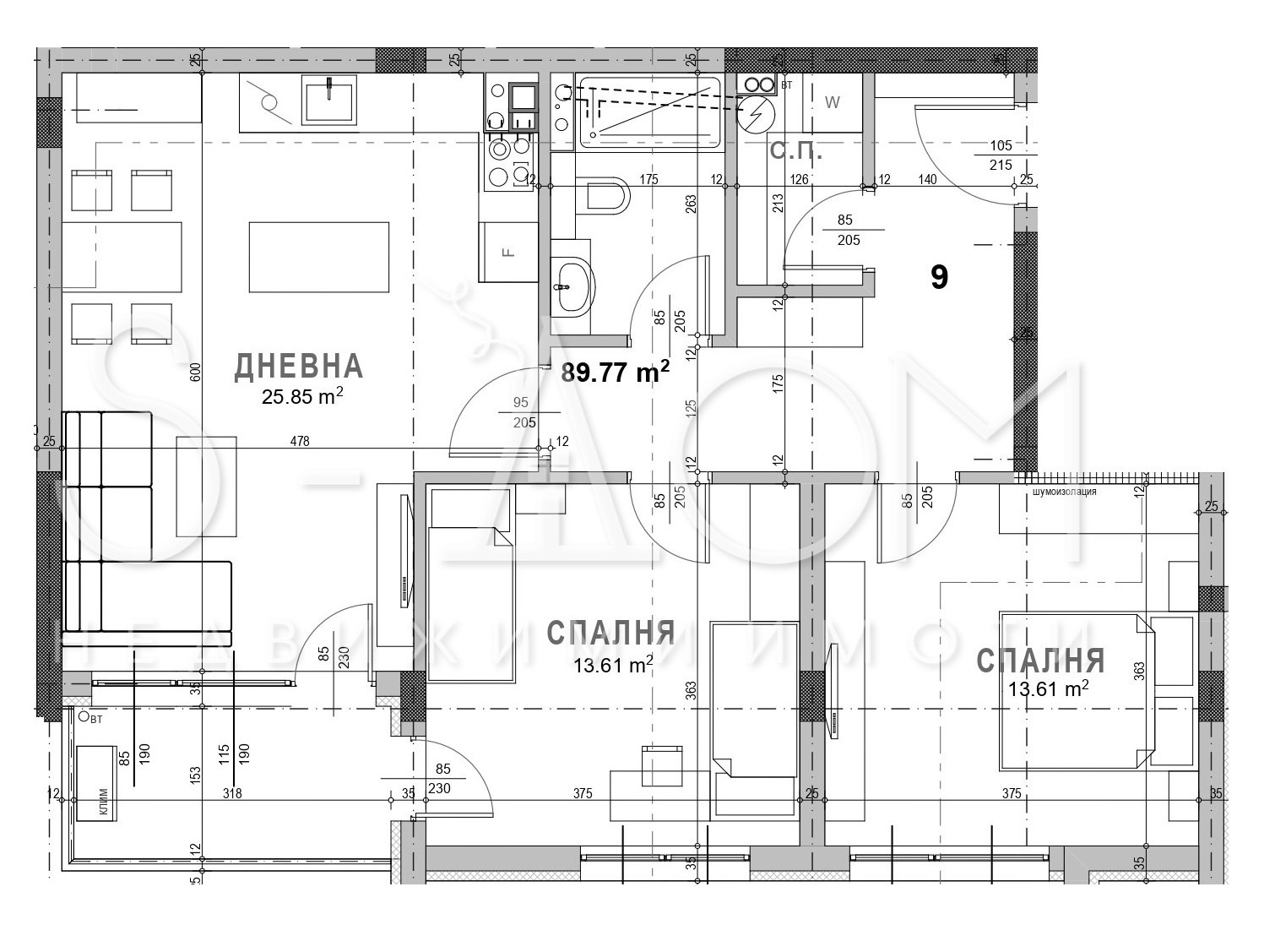 Продава 3-СТАЕН, гр. Стара Загора, Самара 3, снимка 2 - Апартаменти - 55583296