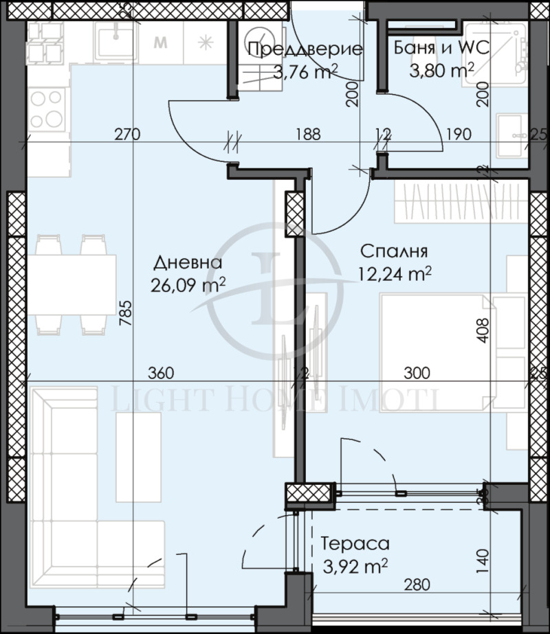 Продава 2-СТАЕН, гр. Пловдив, Тракия, снимка 7 - Aпартаменти - 49315320