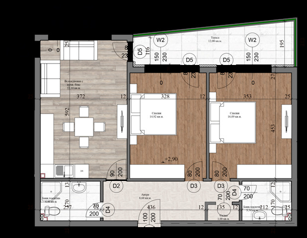 Продава 3-СТАЕН, гр. Велико Търново, Зона Б, снимка 10 - Апартаменти - 54344419
