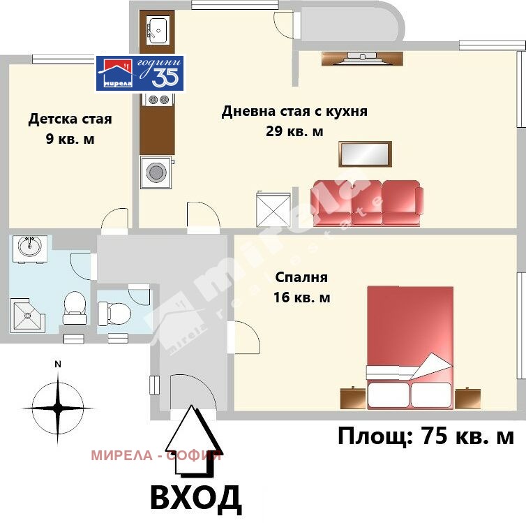 Продава 3-СТАЕН, гр. София, Център, снимка 7 - Апартаменти - 56346658