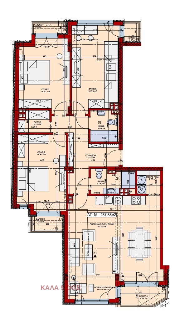 Продава  4-стаен град София , Люлин 8 , 169 кв.м | 17941778 - изображение [3]