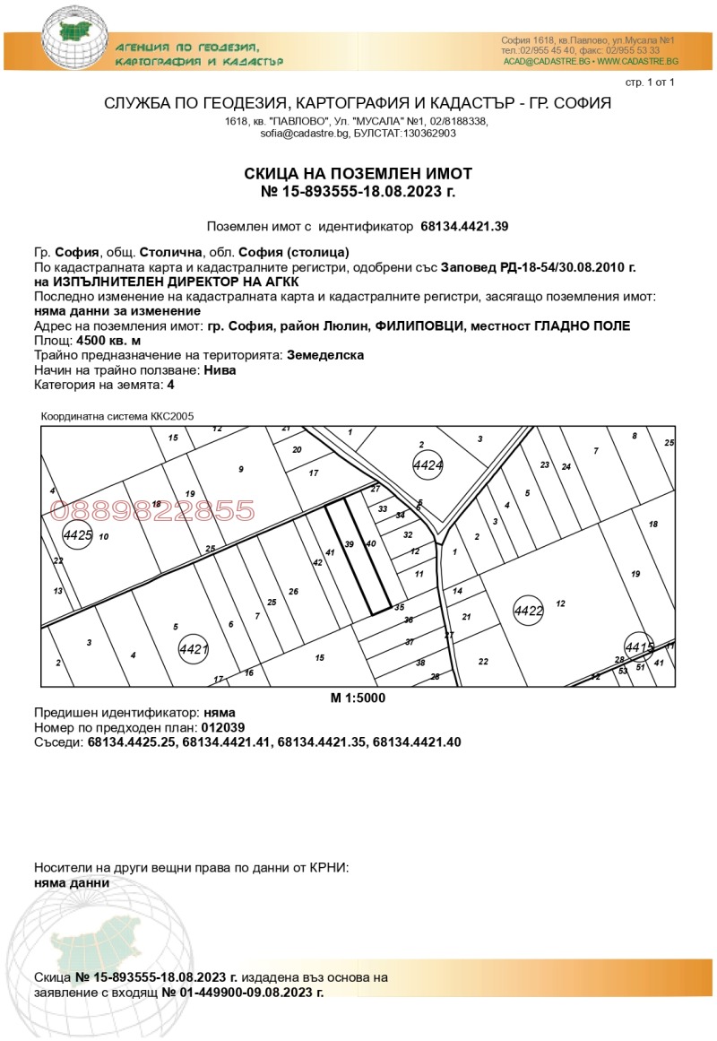 Продава ПАРЦЕЛ, гр. София, Филиповци, снимка 2 - Парцели - 47997749