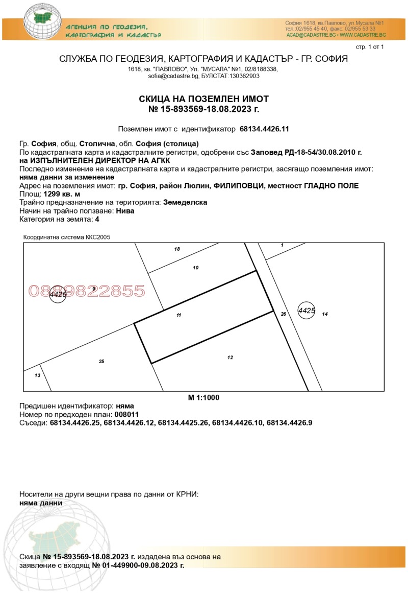 Продава ПАРЦЕЛ, гр. София, Филиповци, снимка 4 - Парцели - 47997749