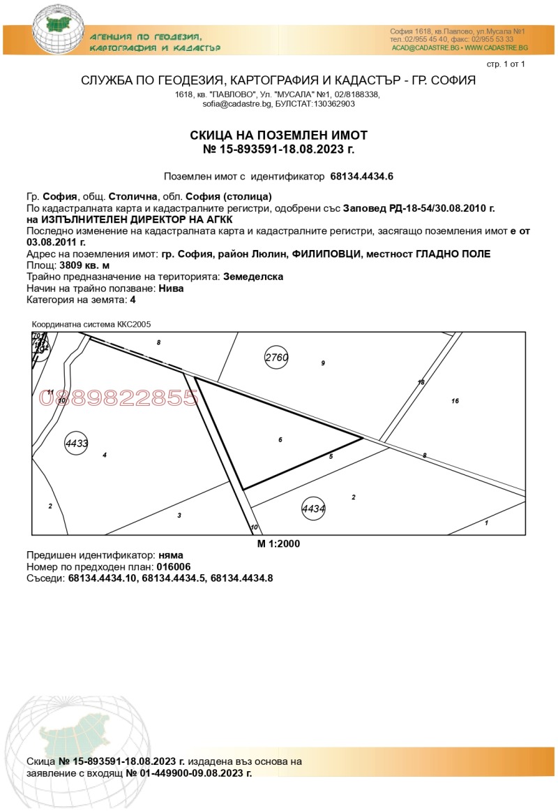 Продава ПАРЦЕЛ, гр. София, Филиповци, снимка 9 - Парцели - 47997749