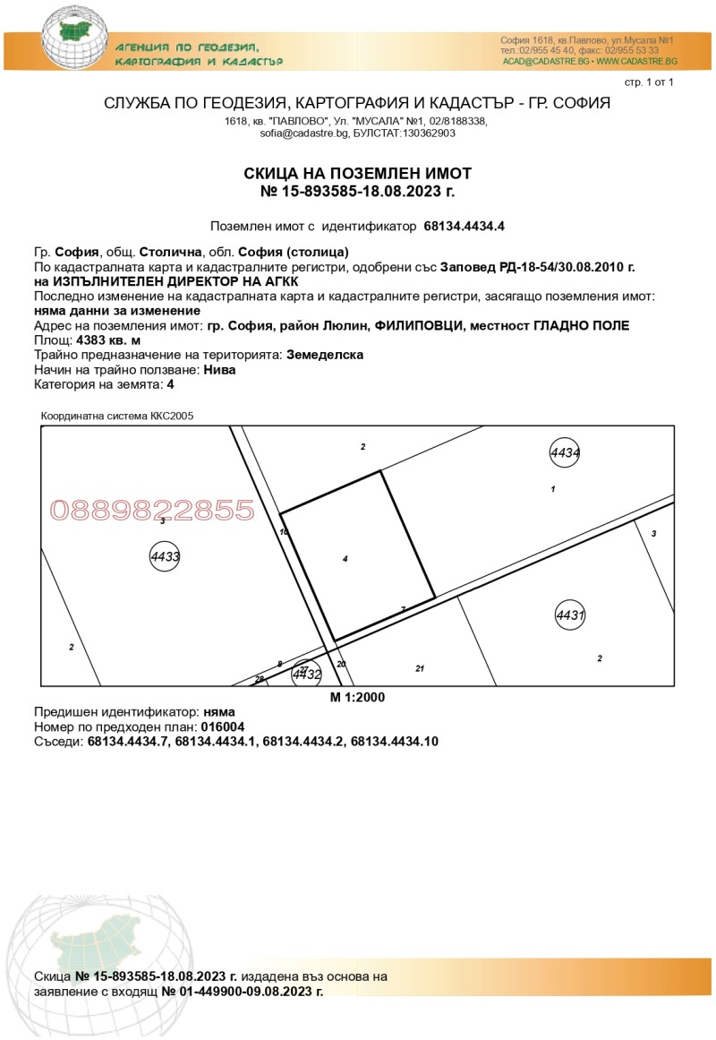 Продава ПАРЦЕЛ, гр. София, Филиповци, снимка 8 - Парцели - 47997749