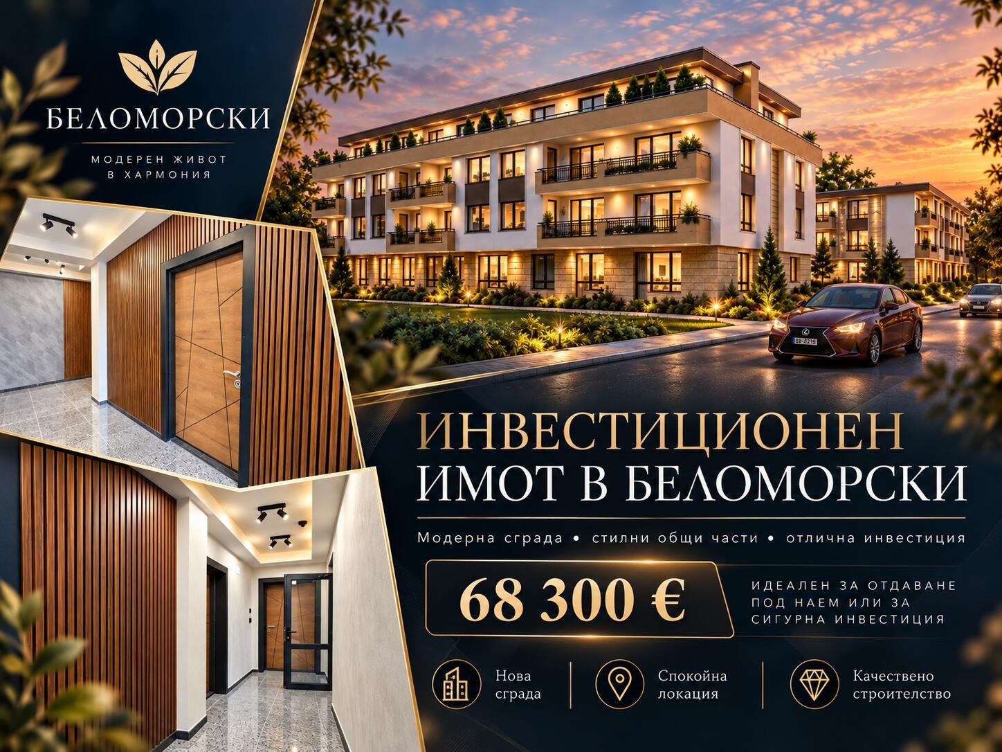 Продава  2-стаен град Пловдив , Беломорски , 61 кв.м | 71521623