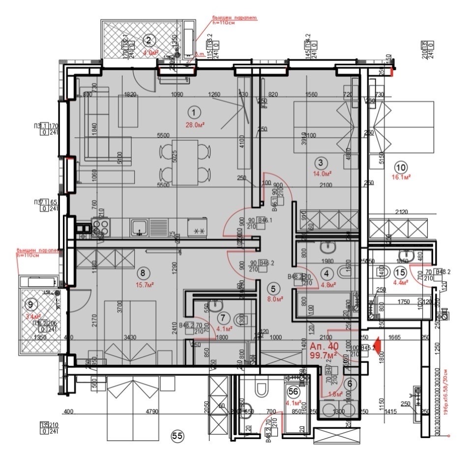 Продава 3-СТАЕН, гр. София, Славия, снимка 14 - Апартаменти - 54378151