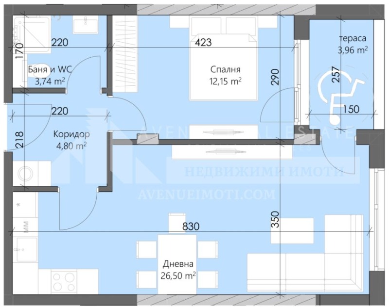 Na prodej  1 ložnice Plovdiv , Karšijaka , 71 m2 | 18325580 - obraz [2]