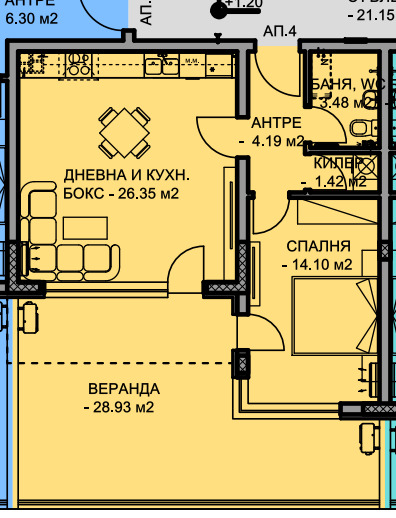 Продава  2-стаен град Пловдив , Остромила , 66 кв.м | 25699855