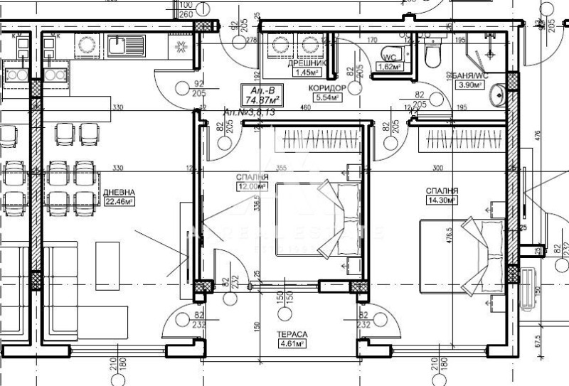 Продава 3-СТАЕН, гр. Плевен, Широк център, снимка 3 - Апартаменти - 53155430