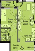 Продава 2-СТАЕН, град Бургас, Меден рудник - зона А • 51600 € / 100920.83 лв. • 15959178 1