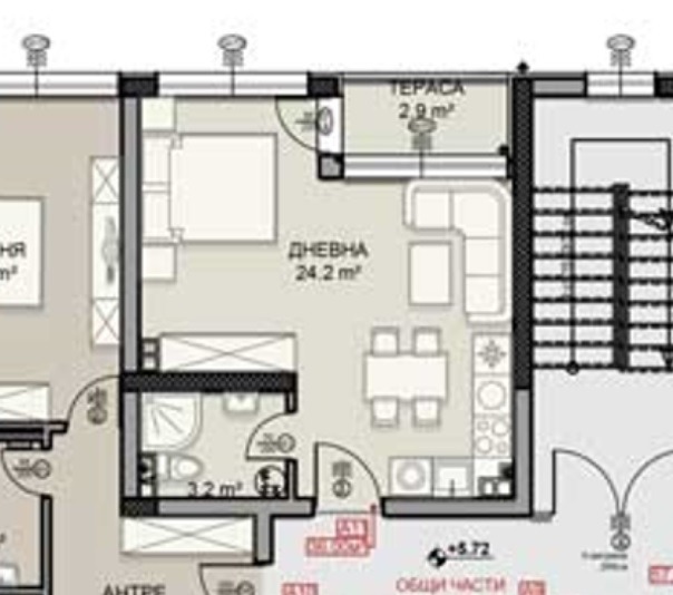 Till salu  Studio Sofia , Darvenica , 47 kvm | 17700660 - bild [3]