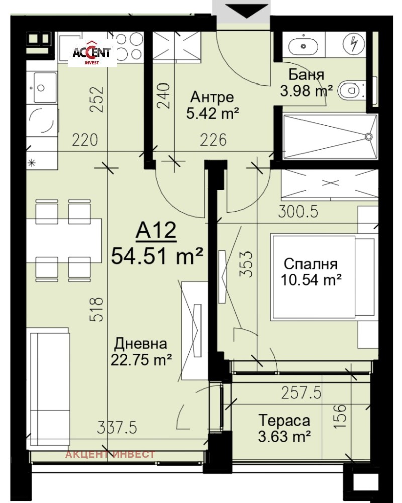 Продаја  1 спаваћа соба Варна , Бриз , 65 м2 | 97445459 - слика [2]