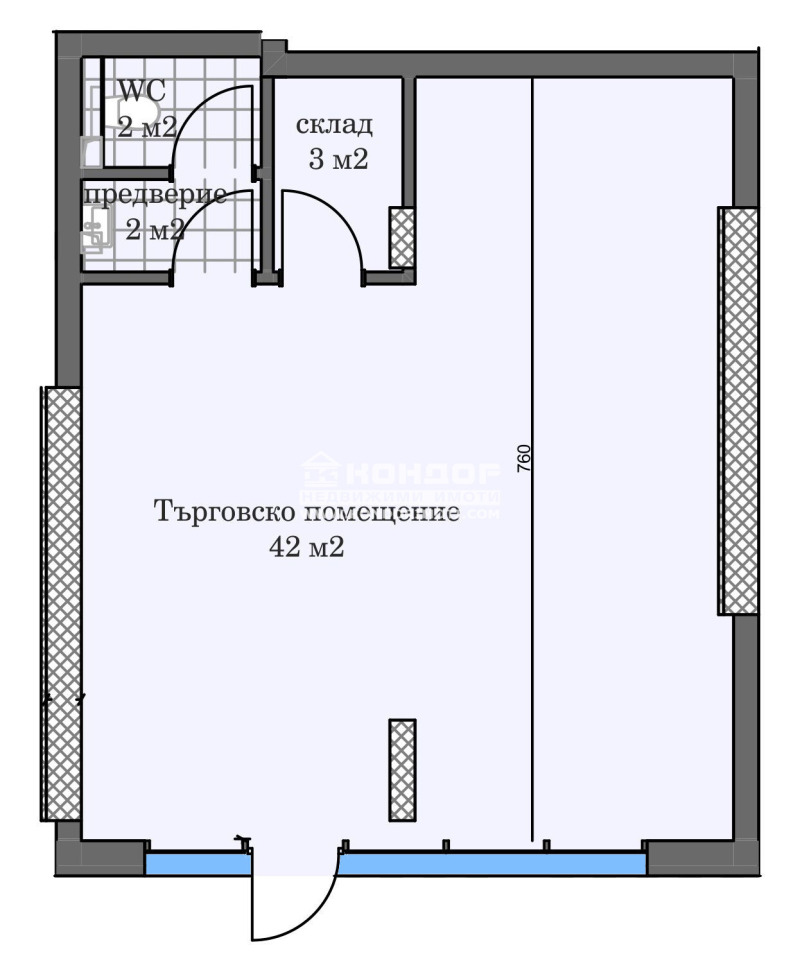 À vendre  Boutique Plovdiv , Karchiyaka , 61 m² | 64593180 - image [3]