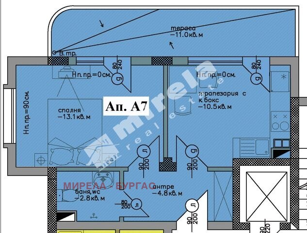 Продава 2-СТАЕН, гр. Черноморец, област Бургас