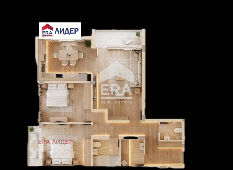 Продава 3-СТАЕН, гр. Русе, Чародейка - Юг, снимка 2 - Апартаменти - 54920585