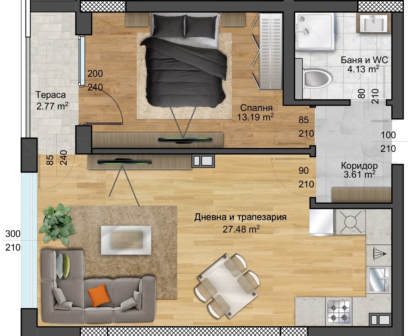 Продава 2-СТАЕН, гр. Пловдив, Христо Смирненски, снимка 2 - Апартаменти - 54030499