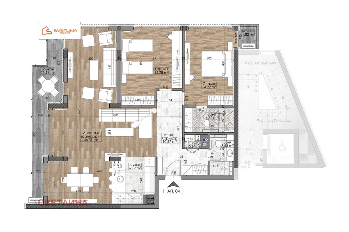 Продава 3-СТАЕН, гр. София, Манастирски ливади, снимка 10 - Апартаменти - 55084469