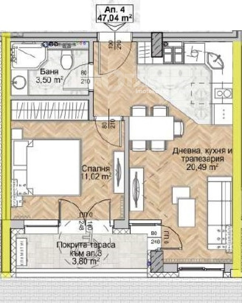 Продава 2-СТАЕН в град София, Люлин 8 - 55 кв.м / 115 502 € » 225 902.28 лв., ИМОТЕКА
