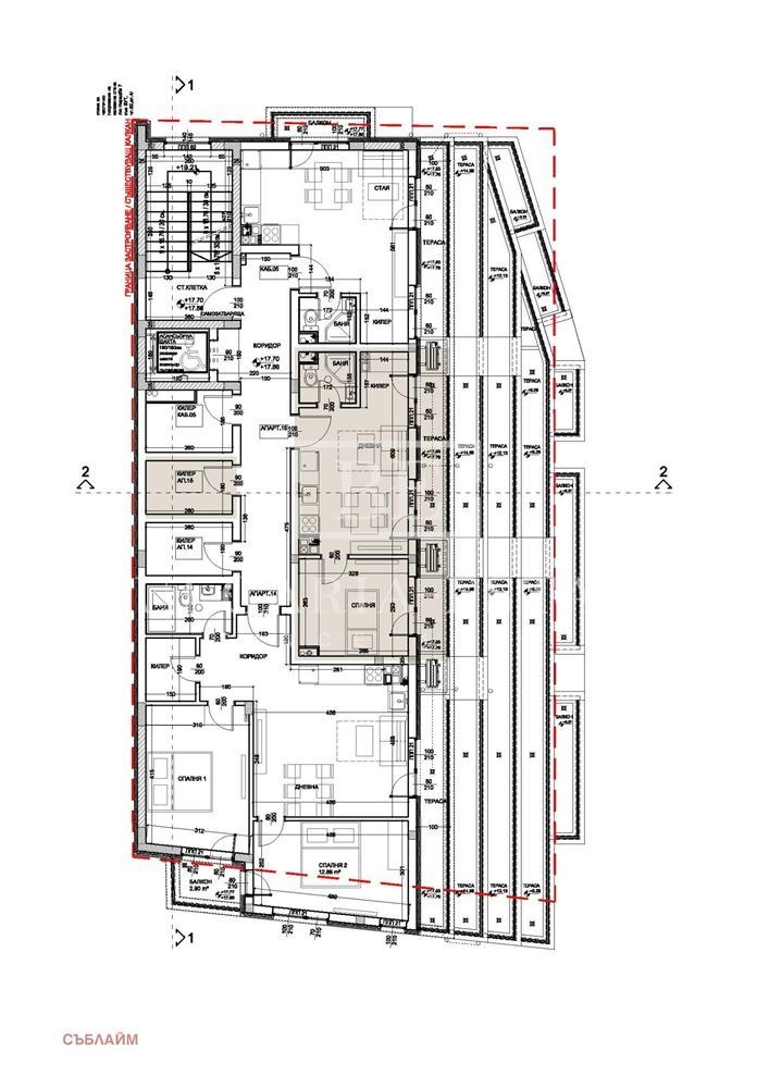 Продается  1 спальня Варна , Левски 2 , 60 кв.м | 94788901