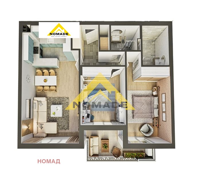 Продава 3-СТАЕН, гр. Пловдив, Индустриална зона - Тракия, снимка 5 - Апартаменти - 53452646