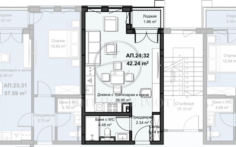 Продава 1-СТАЕН, гр. Пловдив, Христо Смирненски, снимка 3 - Апартаменти - 53331785
