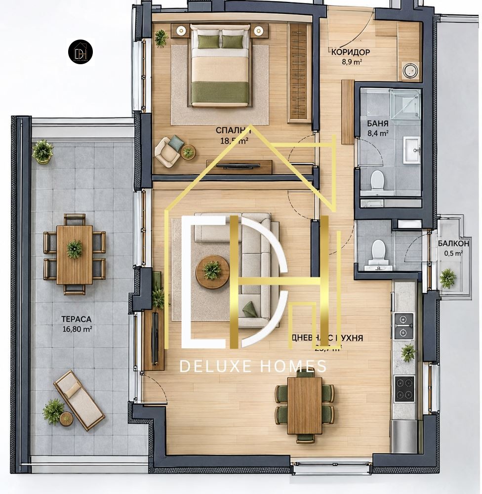 Продава 2-СТАЕН, гр. Пловдив, Съдийски, снимка 2 - Апартаменти - 56270806