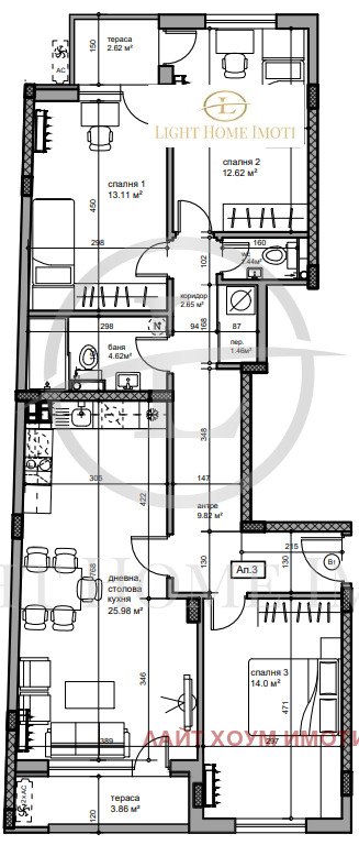 Til salg  3 soveværelser Plovdiv , Karshiyaka , 135 kvm | 68045011 - billede [2]